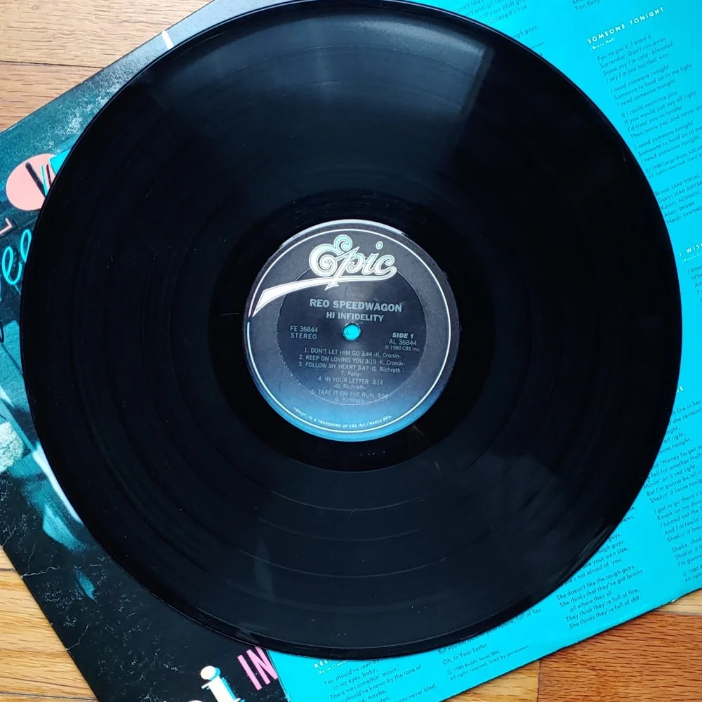 Reo Speedwagon Hi Infidelity, vinyl vintage record 1980 - Picture 8 of 10